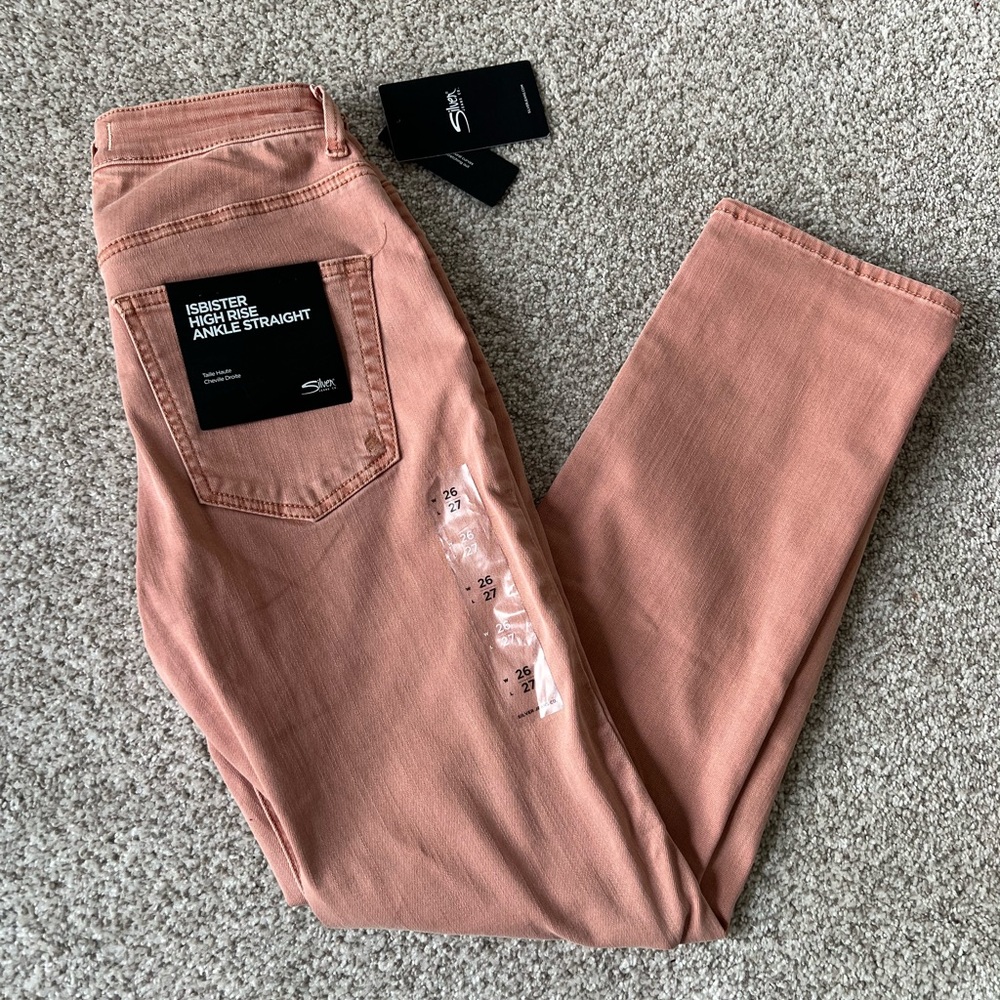 NWT Silver Jeans Co Isbister High Rise Ankle Straight Jeans - Picture 1 of 8